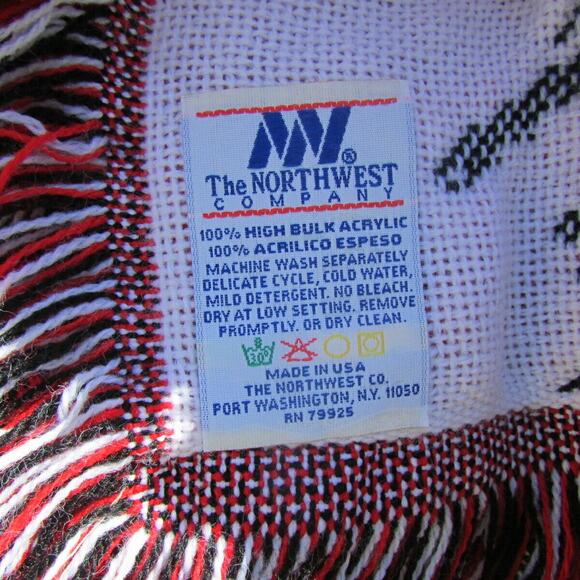 Dale Earnhardt Intimidator NASCAR Racing Blanket Acrylic Northwest Co USA Made - Picture 7 of 7